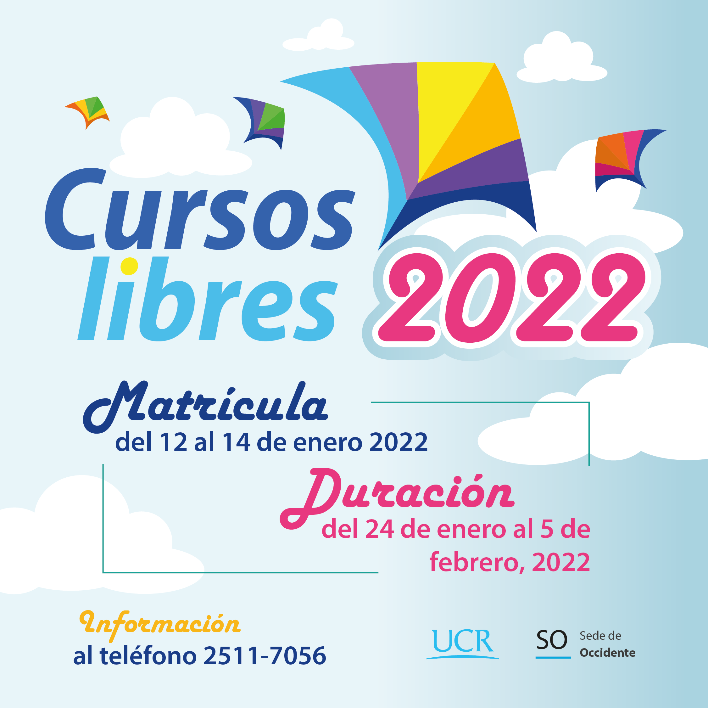 Matrícula de Cursos Libres Universidad de Costa Rica Sede de Occidente